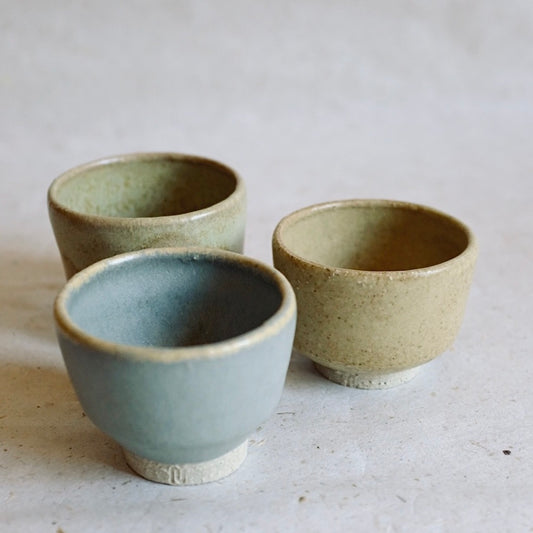 Service à saké - 3 tasses, 1 carafe